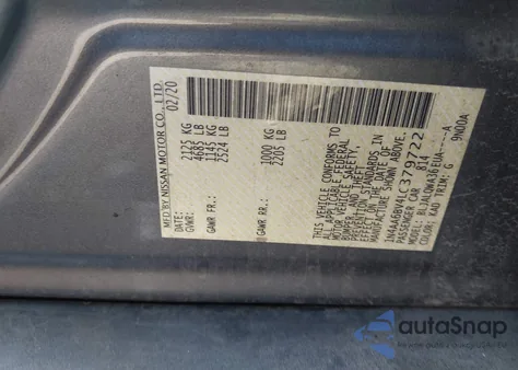 2020 Nissan Maxima S Xtronic Cvt from USA, damaged, VIN 1N4AA6BV4LC379722